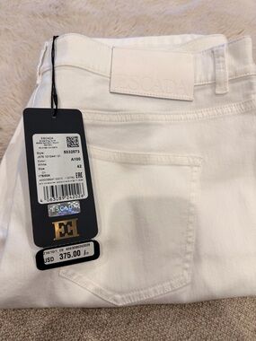 ESCADA White Denim Jeans - size 42
